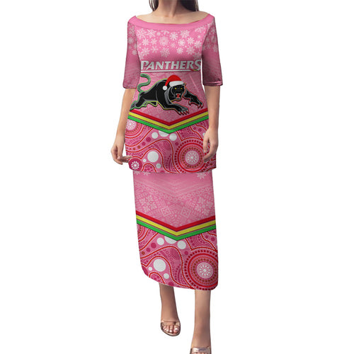 custom-panthers-rugby-christmas-family-matching-puletasi-dress-and-hawaiian-shirt-merry-xmas-2023-mix-aboriginal-art-pink-version