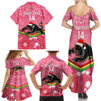 custom-panthers-rugby-christmas-family-matching-summer-maxi-dress-and-hawaiian-shirt-merry-xmas-2023-mix-aboriginal-art-pink-version