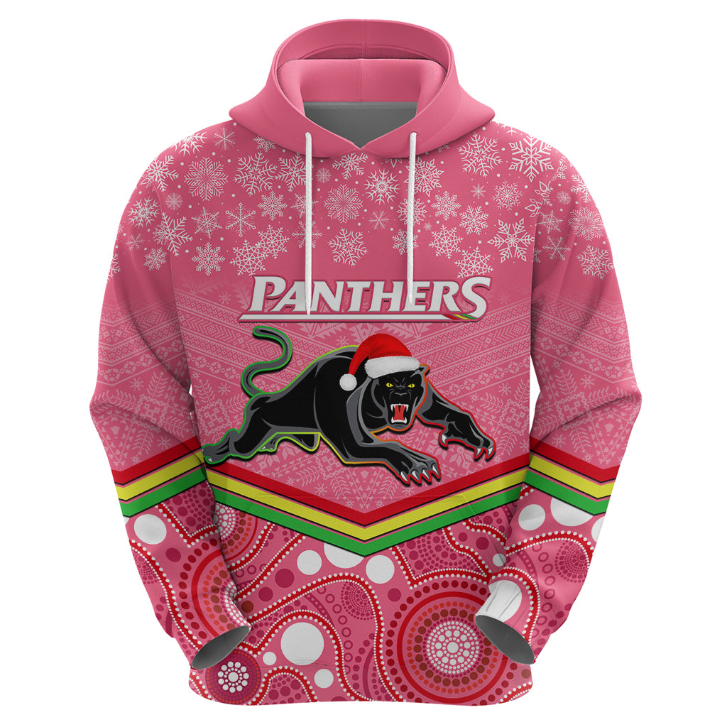 custom-panthers-rugby-christmas-hoodie-merry-xmas-2023-mix-aboriginal-art-pink-version