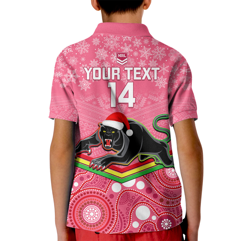custom-panthers-rugby-christmas-kid-polo-shirt-merry-xmas-2023-mix-aboriginal-art-pink-version