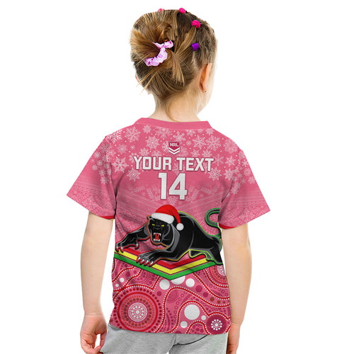 custom-panthers-rugby-christmas-kid-t-shirt-merry-xmas-2023-mix-aboriginal-art-pink-version