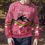 custom-panthers-rugby-christmas-ugly-christmas-sweater-merry-xmas-2023-mix-aboriginal-art-pink-version