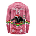 custom-panthers-rugby-christmas-long-sleeve-shirt-merry-xmas-2023-mix-aboriginal-art-pink-version