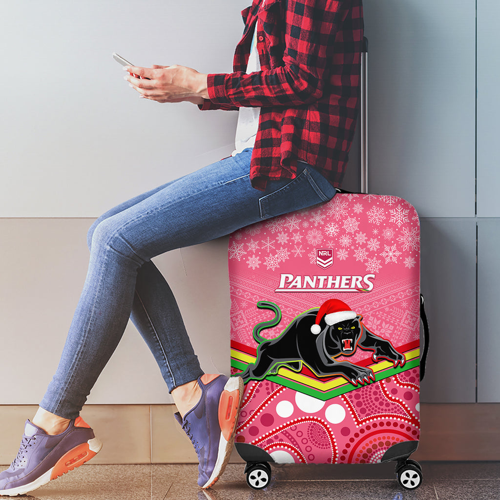 custom-panthers-rugby-christmas-luggage-cover-merry-xmas-2023-mix-aboriginal-art-pink-version