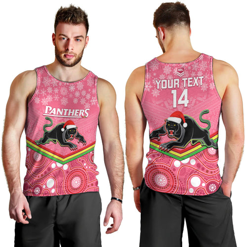 custom-panthers-rugby-christmas-men-tank-top-merry-xmas-2023-mix-aboriginal-art-pink-version
