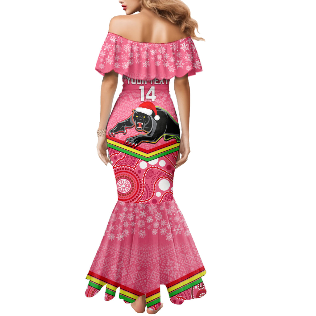 custom-panthers-rugby-christmas-mermaid-dress-merry-xmas-2023-mix-aboriginal-art-pink-version
