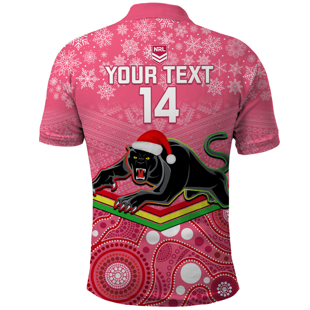 custom-panthers-rugby-christmas-polo-shirt-merry-xmas-2023-mix-aboriginal-art-pink-version