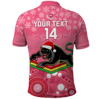 custom-panthers-rugby-christmas-polo-shirt-merry-xmas-2023-mix-aboriginal-art-pink-version