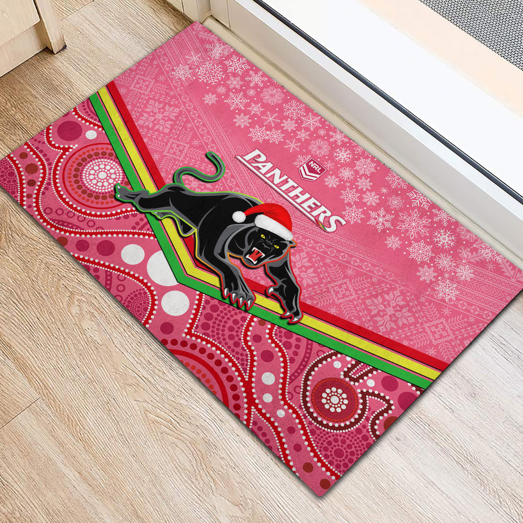 custom-panthers-rugby-christmas-rubber-doormat-merry-xmas-2023-mix-aboriginal-art-pink-version