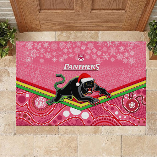 custom-panthers-rugby-christmas-rubber-doormat-merry-xmas-2023-mix-aboriginal-art-pink-version