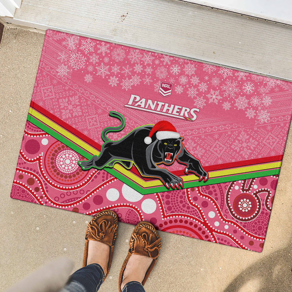 custom-panthers-rugby-christmas-rubber-doormat-merry-xmas-2023-mix-aboriginal-art-pink-version