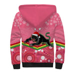 custom-panthers-rugby-christmas-sherpa-hoodie-merry-xmas-2023-mix-aboriginal-art-pink-version