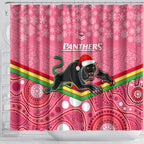 custom-panthers-rugby-christmas-shower-curtain-merry-xmas-2023-mix-aboriginal-art-pink-version