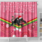 custom-panthers-rugby-christmas-shower-curtain-merry-xmas-2023-mix-aboriginal-art-pink-version