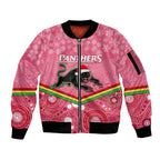 custom-panthers-rugby-christmas-sleeve-zip-bomber-jacket-merry-xmas-2023-mix-aboriginal-art-pink-version