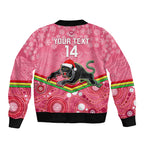 custom-panthers-rugby-christmas-sleeve-zip-bomber-jacket-merry-xmas-2023-mix-aboriginal-art-pink-version