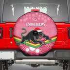 custom-panthers-rugby-christmas-spare-tire-cover-merry-xmas-2023-mix-aboriginal-art-pink-version