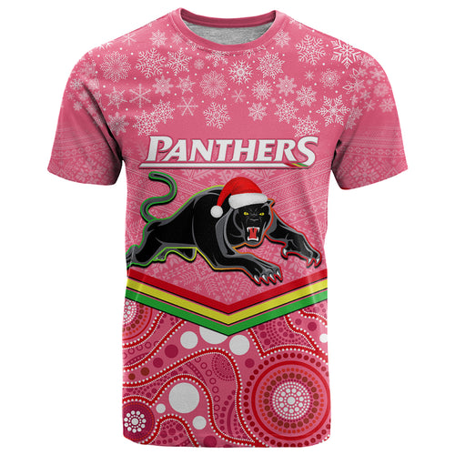 custom-panthers-rugby-christmas-t-shirt-merry-xmas-2023-mix-aboriginal-art-pink-version