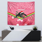 custom-panthers-rugby-christmas-tapestry-merry-xmas-2023-mix-aboriginal-art-pink-version