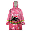 custom-panthers-rugby-christmas-wearable-blanket-hoodie-merry-xmas-2023-mix-aboriginal-art-pink-version