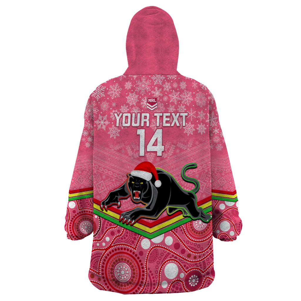 custom-panthers-rugby-christmas-wearable-blanket-hoodie-merry-xmas-2023-mix-aboriginal-art-pink-version
