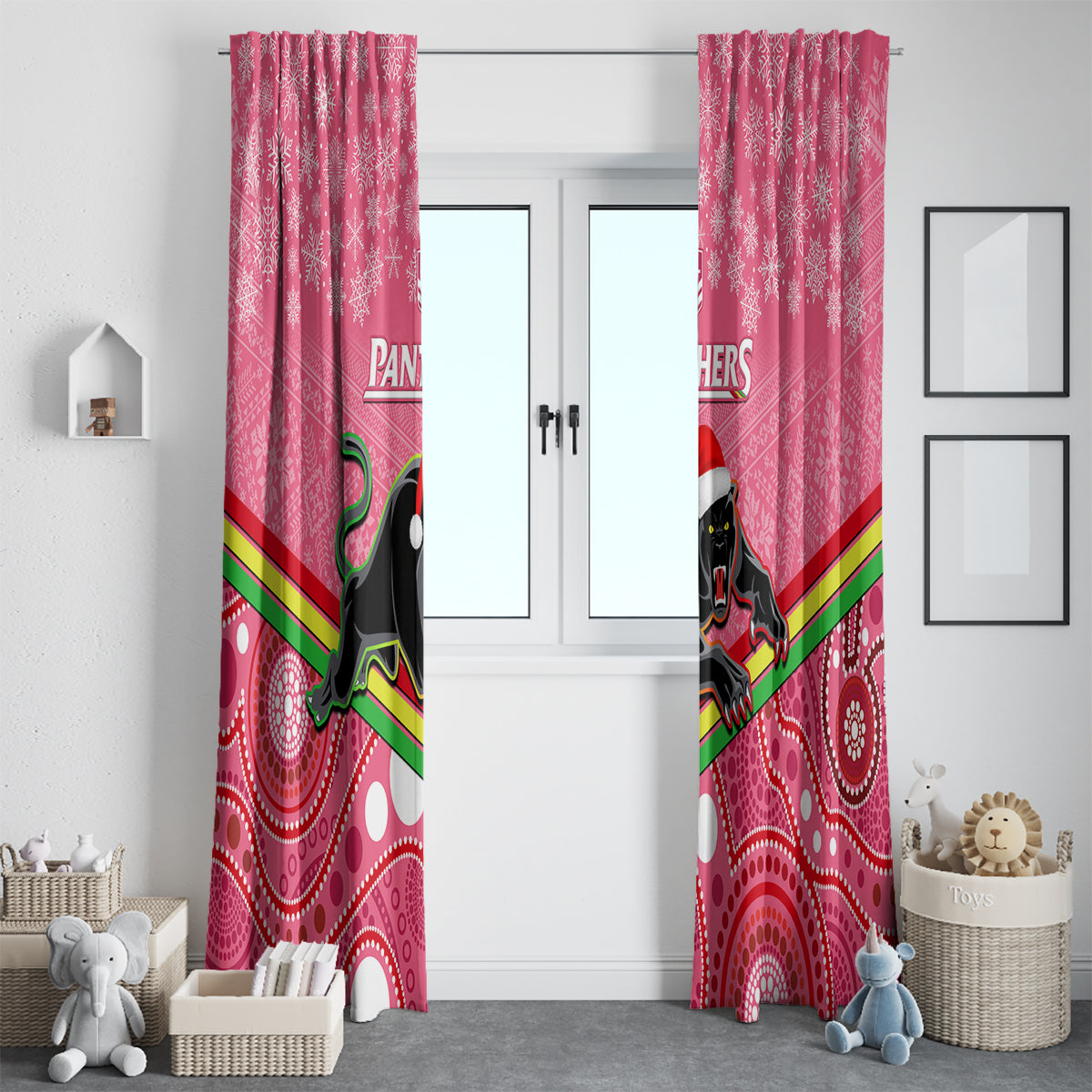 custom-panthers-rugby-christmas-window-curtain-merry-xmas-2023-mix-aboriginal-art-pink-version