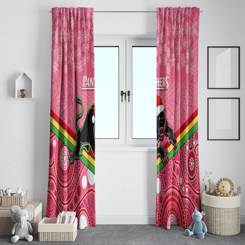 custom-panthers-rugby-christmas-window-curtain-merry-xmas-2023-mix-aboriginal-art-pink-version