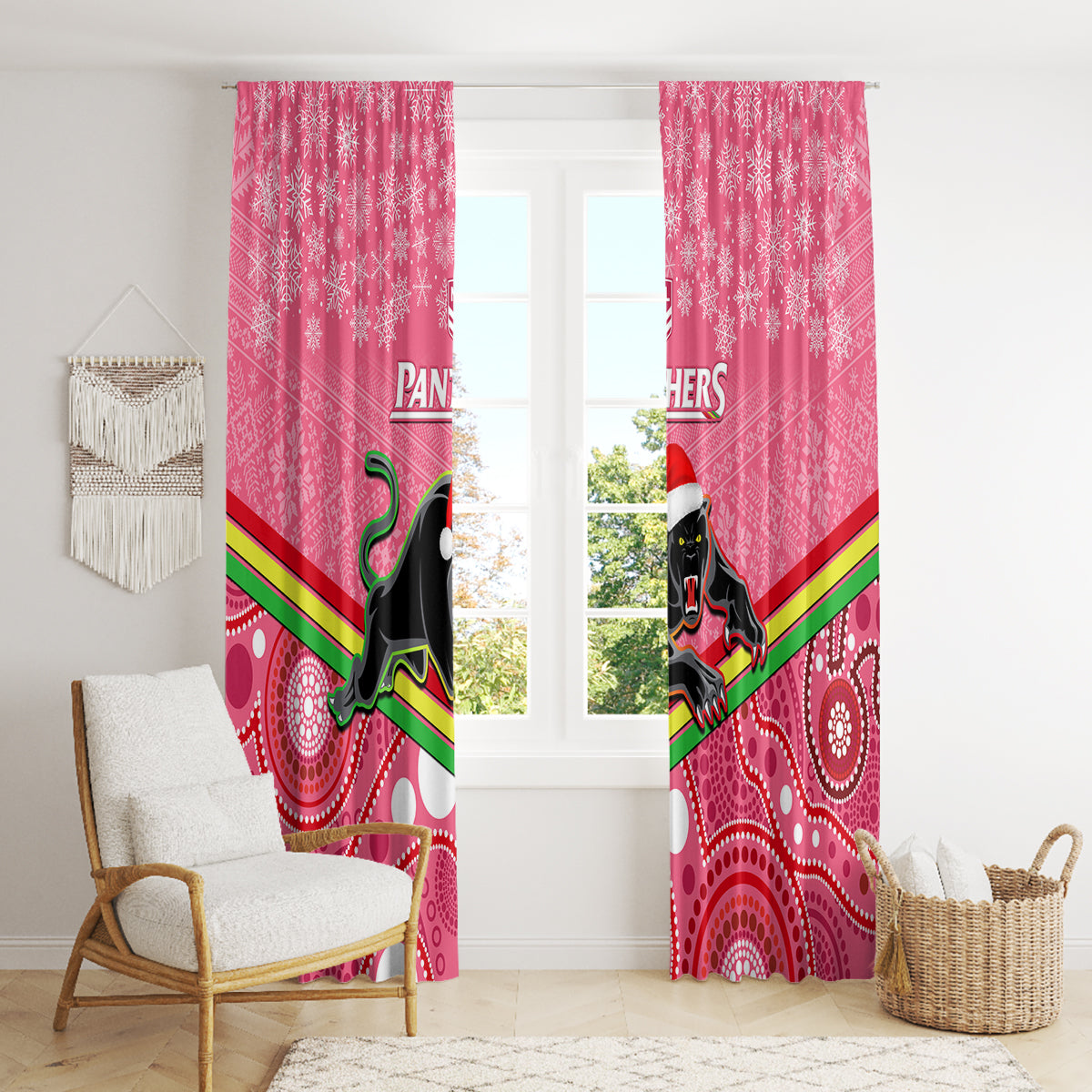 custom-panthers-rugby-christmas-window-curtain-merry-xmas-2023-mix-aboriginal-art-pink-version