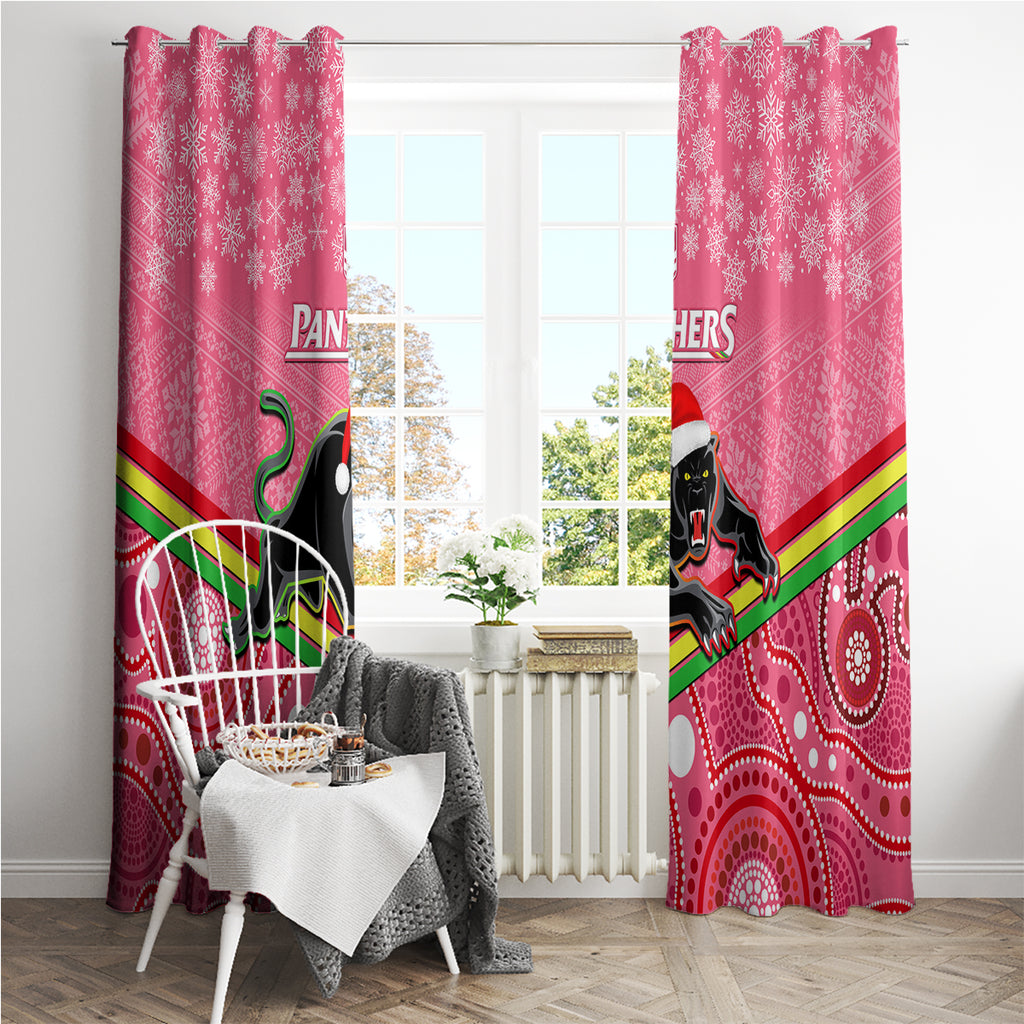 custom-panthers-rugby-christmas-window-curtain-merry-xmas-2023-mix-aboriginal-art-pink-version