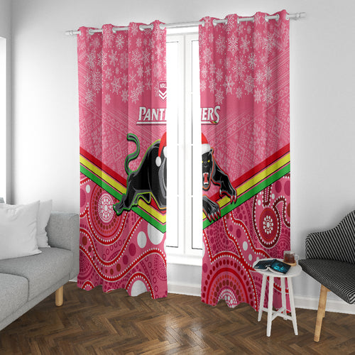 custom-panthers-rugby-christmas-window-curtain-merry-xmas-2023-mix-aboriginal-art-pink-version