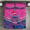 custom-cowboys-rugby-christmas-bedding-set-merry-xmas-2023-mix-aboriginal-art-pink-version