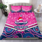 custom-cowboys-rugby-christmas-bedding-set-merry-xmas-2023-mix-aboriginal-art-pink-version