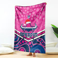 custom-cowboys-rugby-christmas-blanket-merry-xmas-2023-mix-aboriginal-art-pink-version
