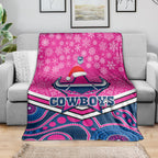 custom-cowboys-rugby-christmas-blanket-merry-xmas-2023-mix-aboriginal-art-pink-version