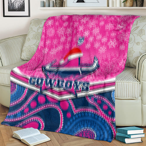custom-cowboys-rugby-christmas-blanket-merry-xmas-2023-mix-aboriginal-art-pink-version