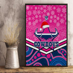 custom-cowboys-rugby-christmas-canvas-wall-art-merry-xmas-2023-mix-aboriginal-art-pink-version