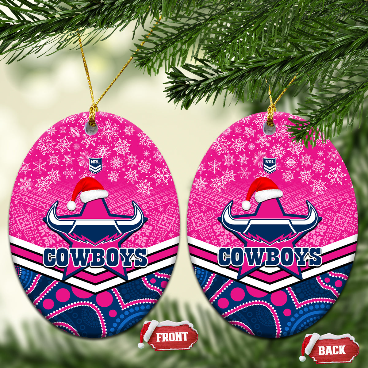 cowboys-rugby-christmas-ceramic-ornament-merry-xmas-2023-mix-aboriginal-art-pink-version