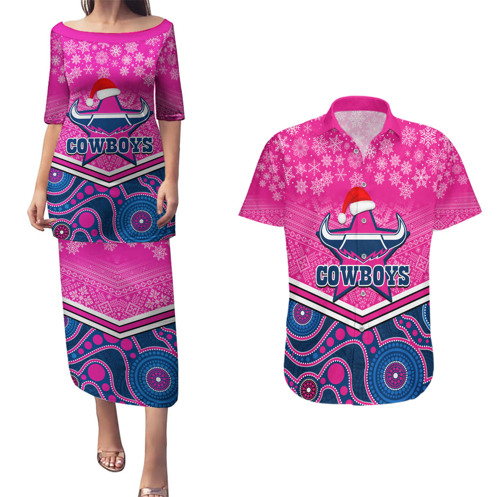 custom-cowboys-rugby-christmas-couples-matching-puletasi-dress-and-hawaiian-shirt-merry-xmas-2023-mix-aboriginal-art-pink-version