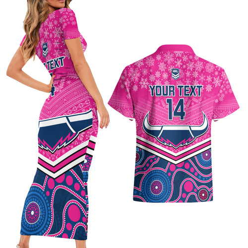 custom-cowboys-rugby-christmas-couples-matching-short-sleeve-bodycon-dress-and-hawaiian-shirt-merry-xmas-2023-mix-aboriginal-art-pink-version
