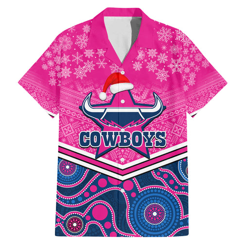 custom-cowboys-rugby-christmas-family-matching-mermaid-dress-and-hawaiian-shirt-merry-xmas-2023-mix-aboriginal-art-pink-version