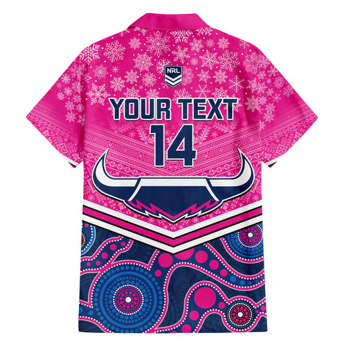 custom-cowboys-rugby-christmas-family-matching-off-shoulder-short-dress-and-hawaiian-shirt-merry-xmas-2023-mix-aboriginal-art-pink-version