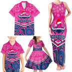 custom-cowboys-rugby-christmas-family-matching-tank-maxi-dress-and-hawaiian-shirt-merry-xmas-2023-mix-aboriginal-art-pink-version
