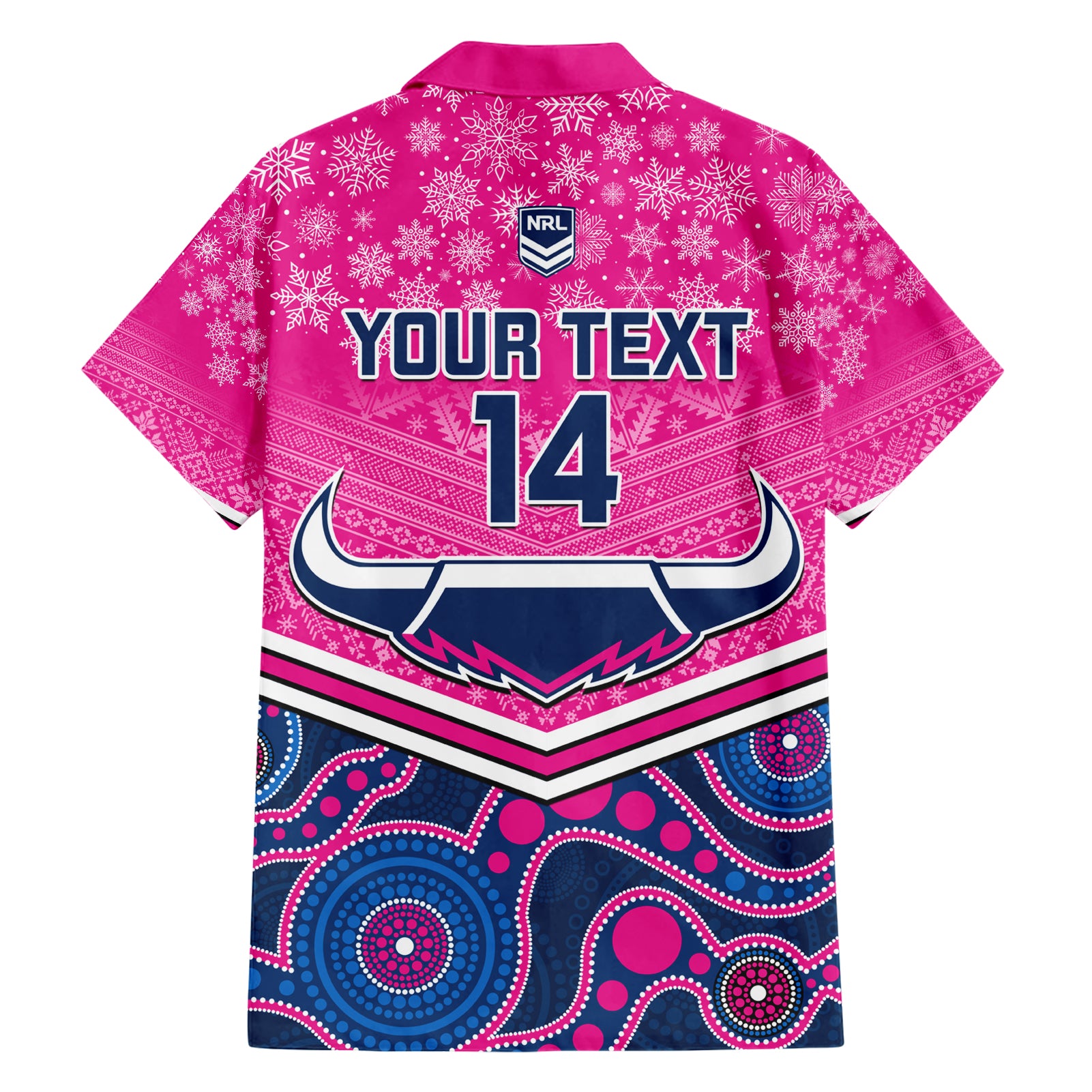 custom-cowboys-rugby-christmas-hawaiian-shirt-merry-xmas-2023-mix-aboriginal-art-pink-version