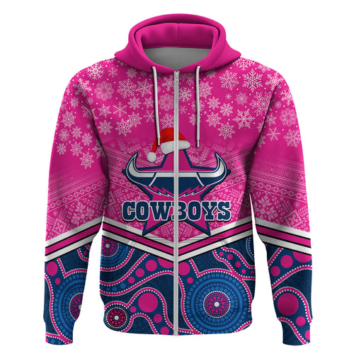 custom-cowboys-rugby-christmas-hoodie-merry-xmas-2023-mix-aboriginal-art-pink-version