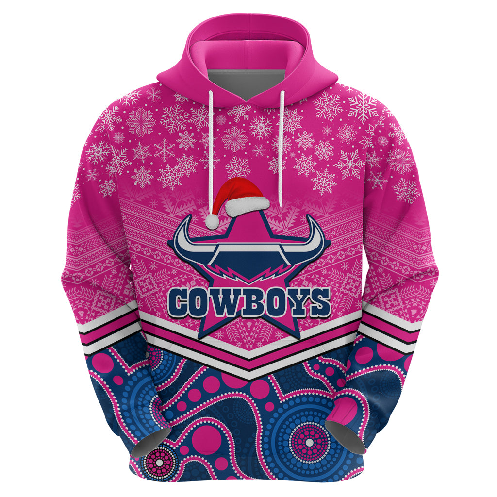 custom-cowboys-rugby-christmas-hoodie-merry-xmas-2023-mix-aboriginal-art-pink-version