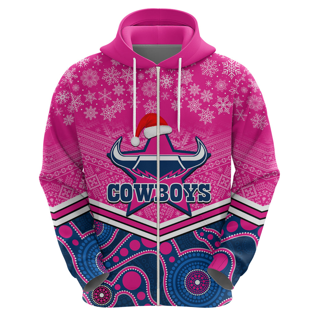 custom-cowboys-rugby-christmas-hoodie-merry-xmas-2023-mix-aboriginal-art-pink-version
