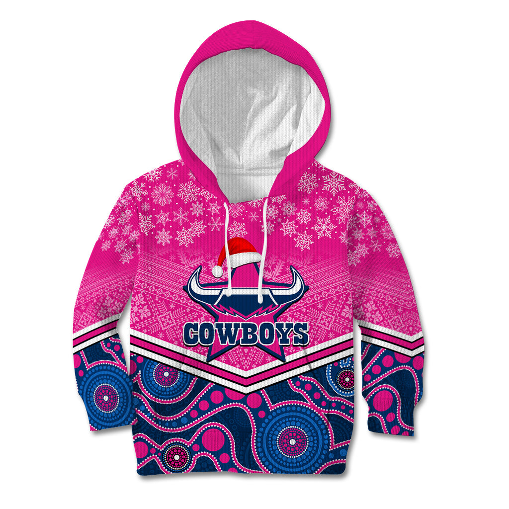 custom-cowboys-rugby-christmas-kid-hoodie-merry-xmas-2023-mix-aboriginal-art-pink-version