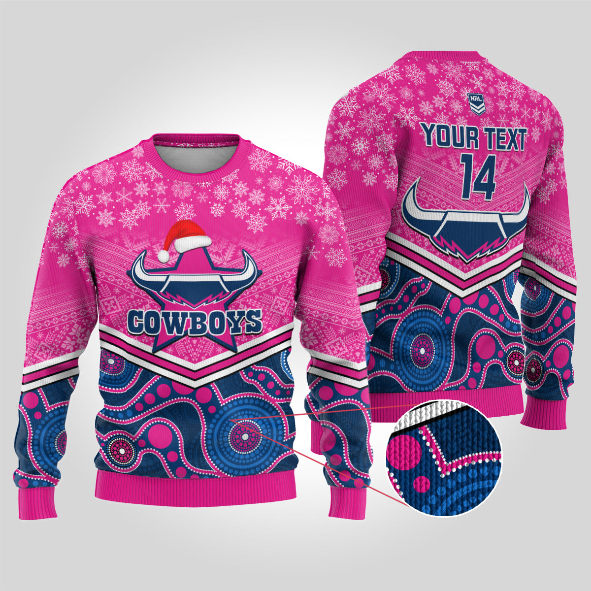 custom-cowboys-rugby-christmas-ugly-christmas-sweater-merry-xmas-2023-mix-aboriginal-art-pink-version