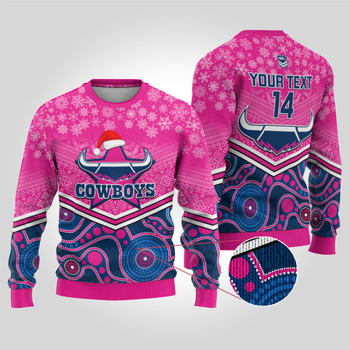 custom-cowboys-rugby-christmas-ugly-christmas-sweater-merry-xmas-2023-mix-aboriginal-art-pink-version