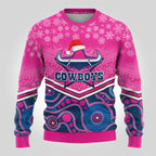 custom-cowboys-rugby-christmas-ugly-christmas-sweater-merry-xmas-2023-mix-aboriginal-art-pink-version